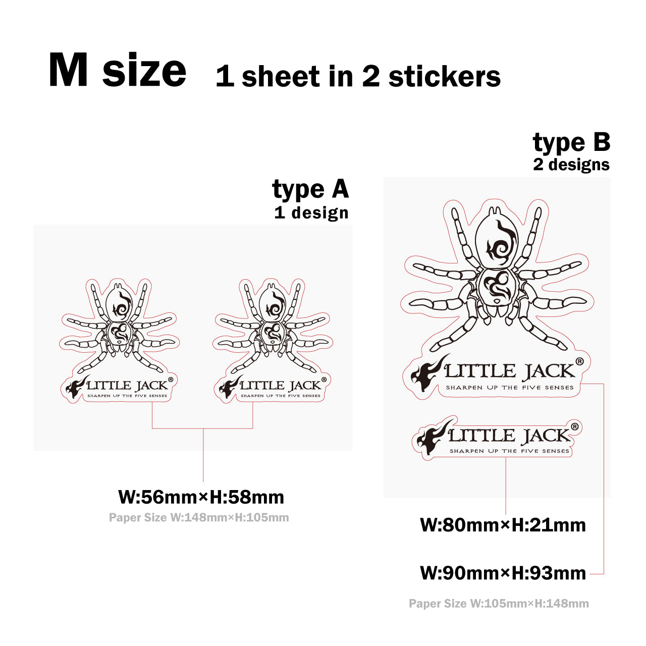 【LITTLE JACK】ORIGINAL STICKER　オリジナルステッカー